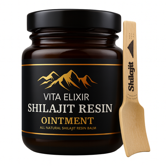 Shilajit del Himalaya+ Pala de regalo : toma el control de una vida sana y equilibrada.